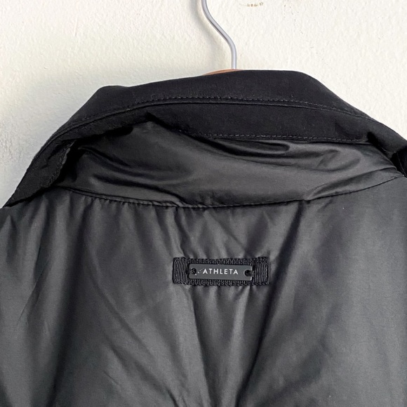 Athleta Sprinter Black Puffer Vest Zip Up Sport Running Hiker Outdoor Gorpcore - Picture 4 of 8